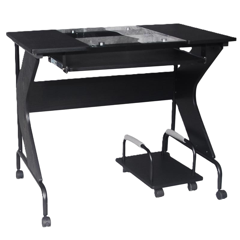 Escritorio Xtech Lombardi con Tope de Vidrio para Computadora