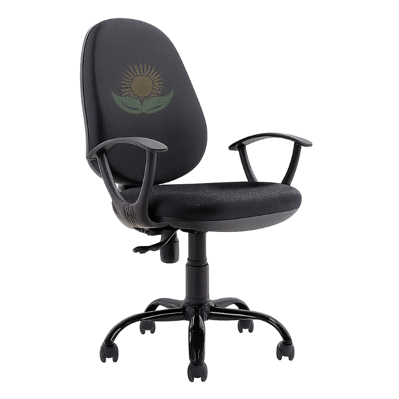 Silla Semi Ejecutiva Dorasol de Tela de Color Negro
