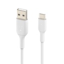 Cable USB-C a USB-A Belkin BOOST↑CHARGE Blanco de 1 Metro