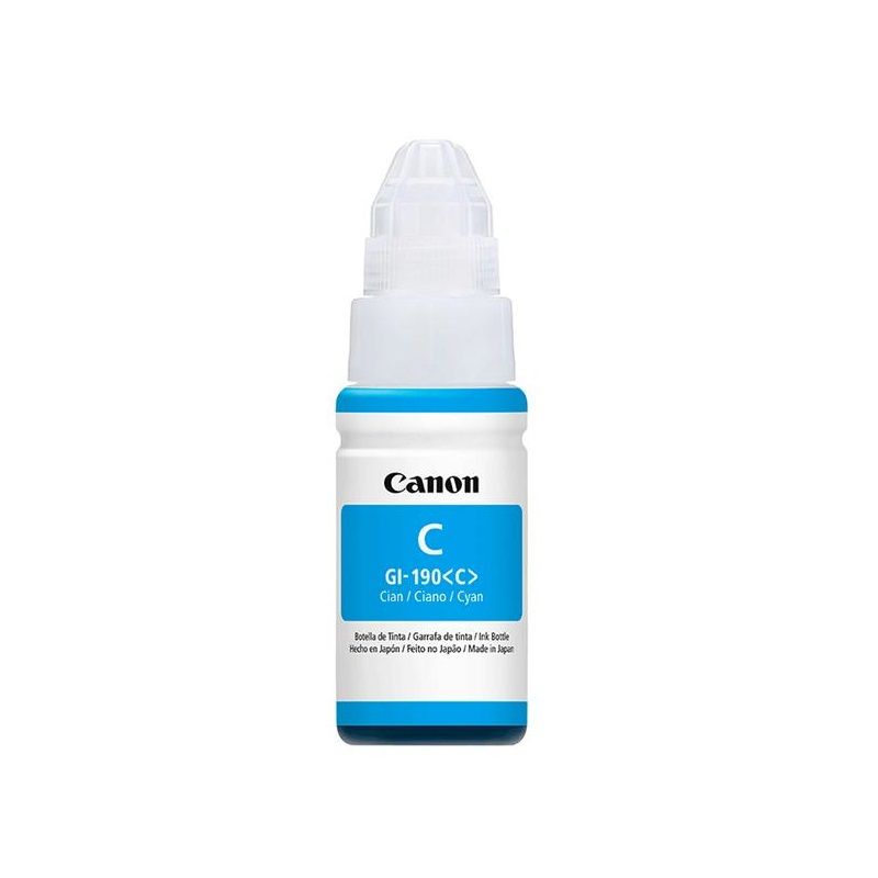 ​​​Botella de Tinta Canon GI-190<C> de Color Cian