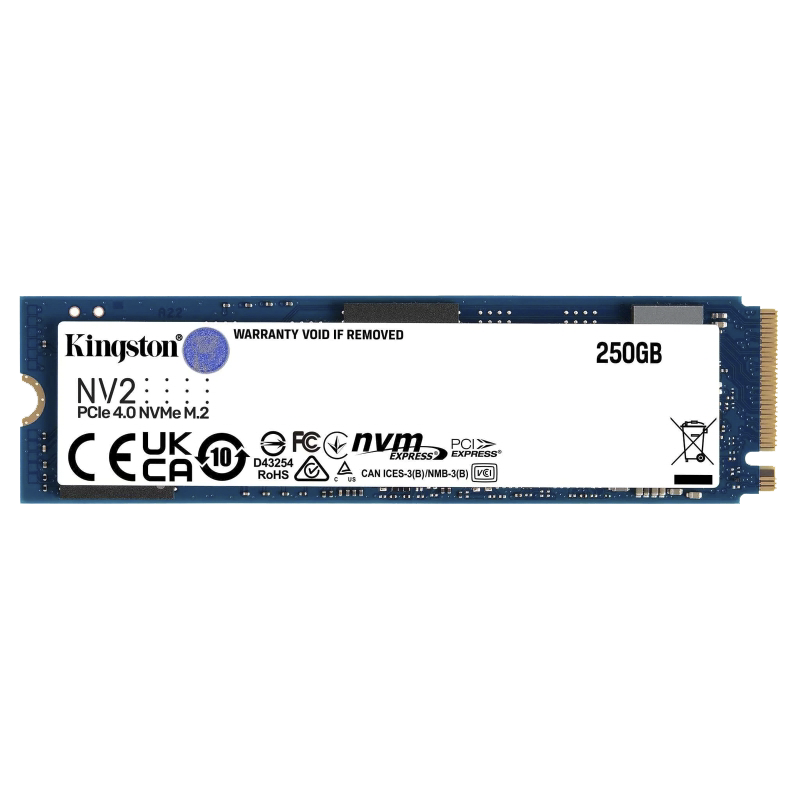 Unidad de Estado Sólido M.2 NVMe Kingston NV2 de 250 GB
