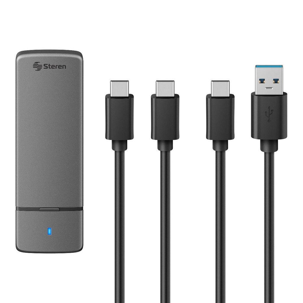 Enclosure Steren para SSD M.2 NVMe USB-C
