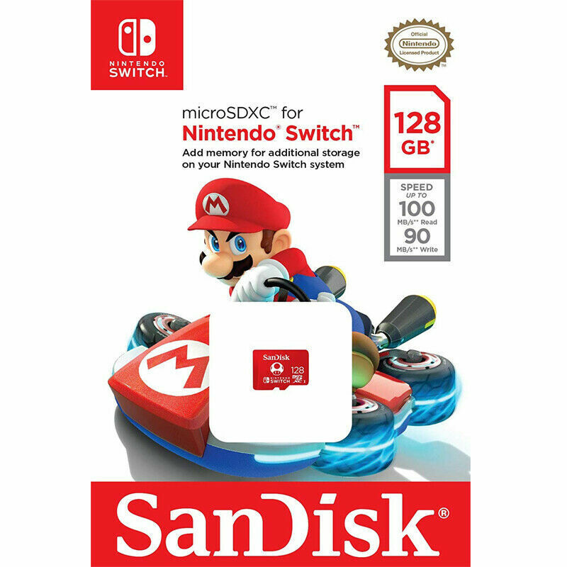 Memoria MicroSDXC SanDisk para Nintendo Switch de 128 GB