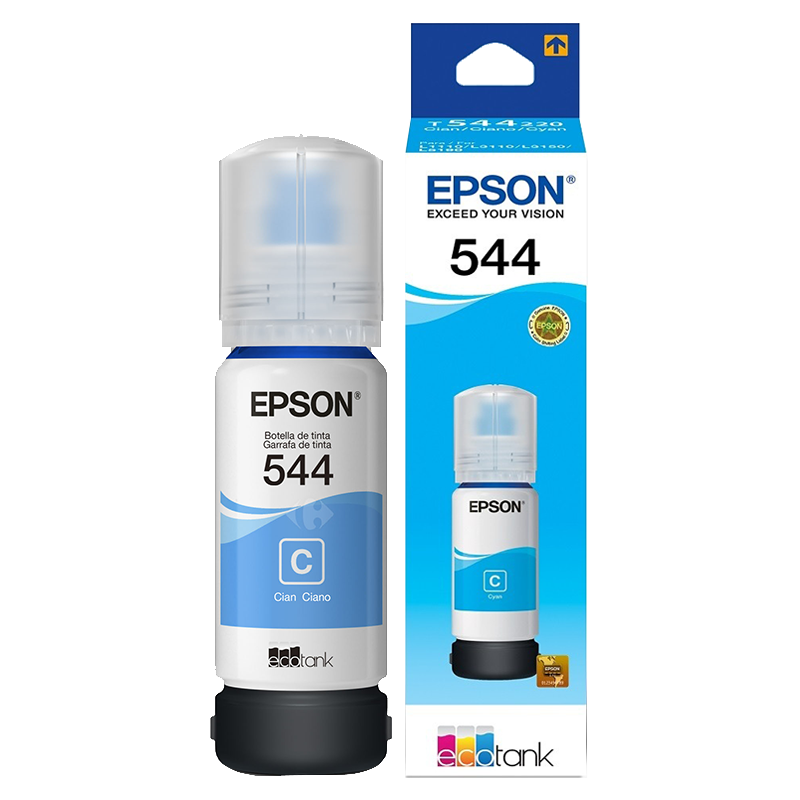 ​​​Botella de Tinta Epson T544220 de Color Cian