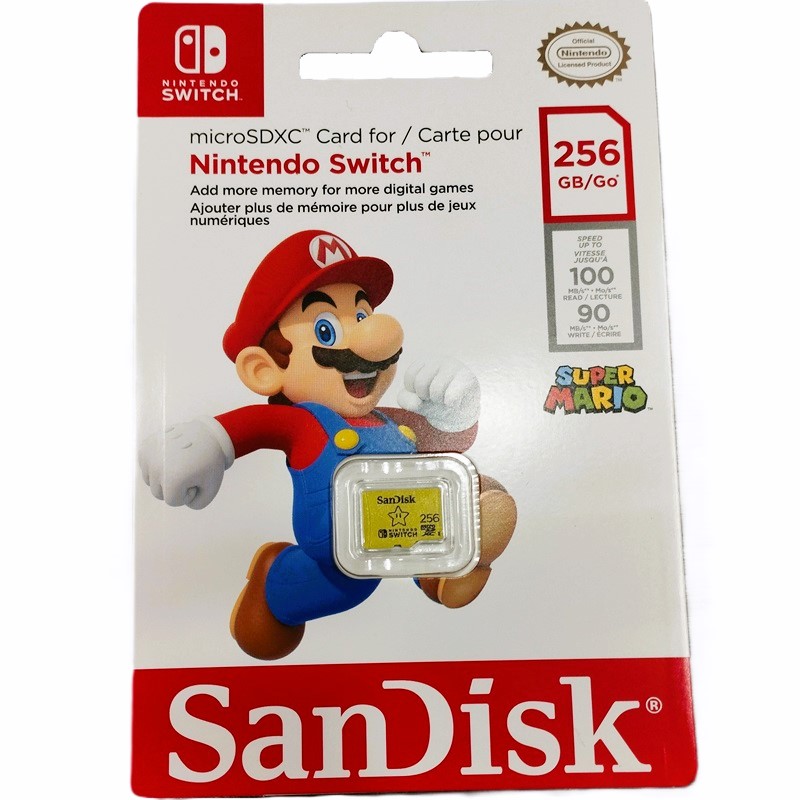 Memoria MicroSDXC SanDisk para Nintendo Switch de 256 GB