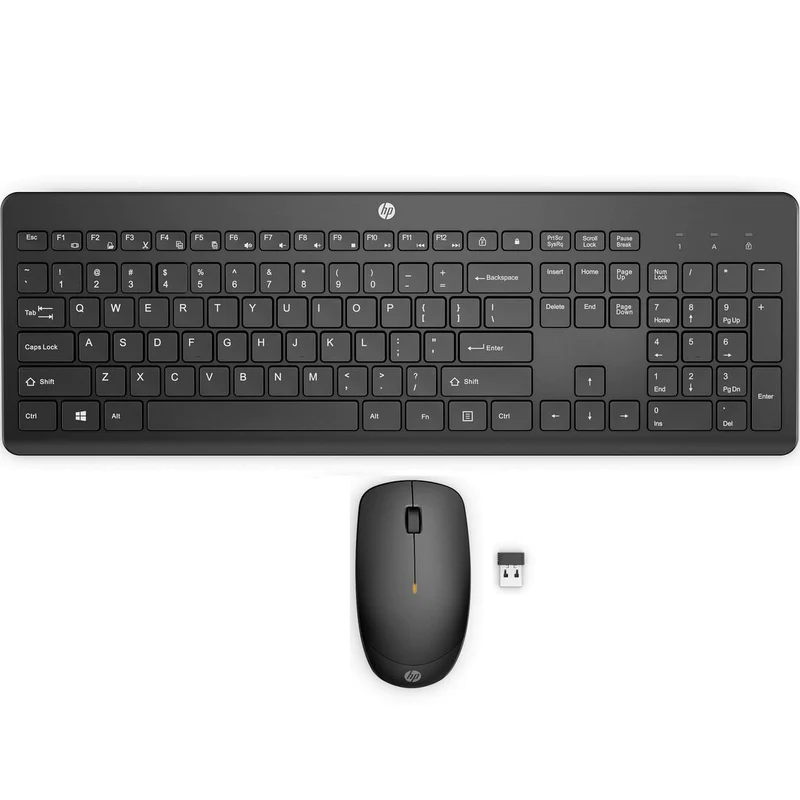 Teclado + Mouse Inalámbricos HP 235 Black de Color Negro