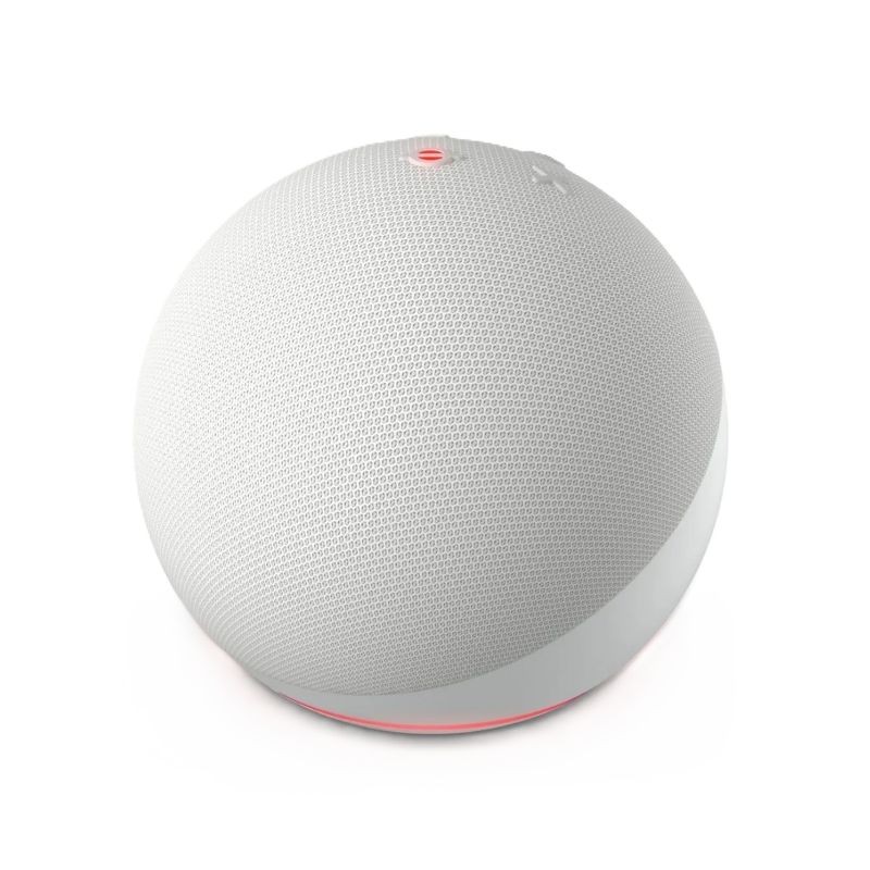 Asistente Inteligente Amazon Alexa Echo Dot 5 Glacier White Color Blanco Glaciar de Quinta Generación