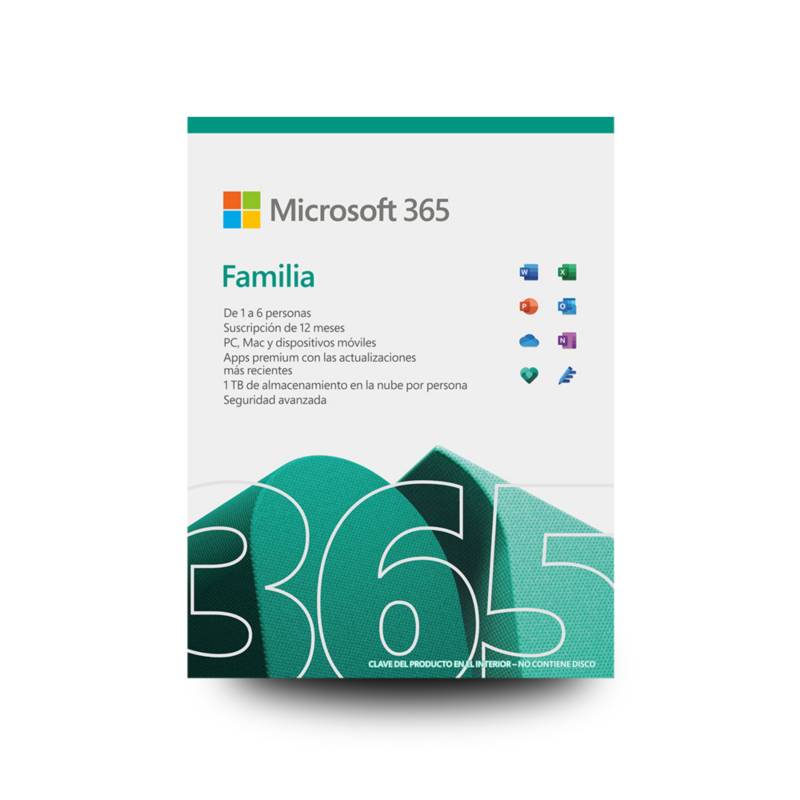 Licencia de Microsoft 365 Familia para 1 Año