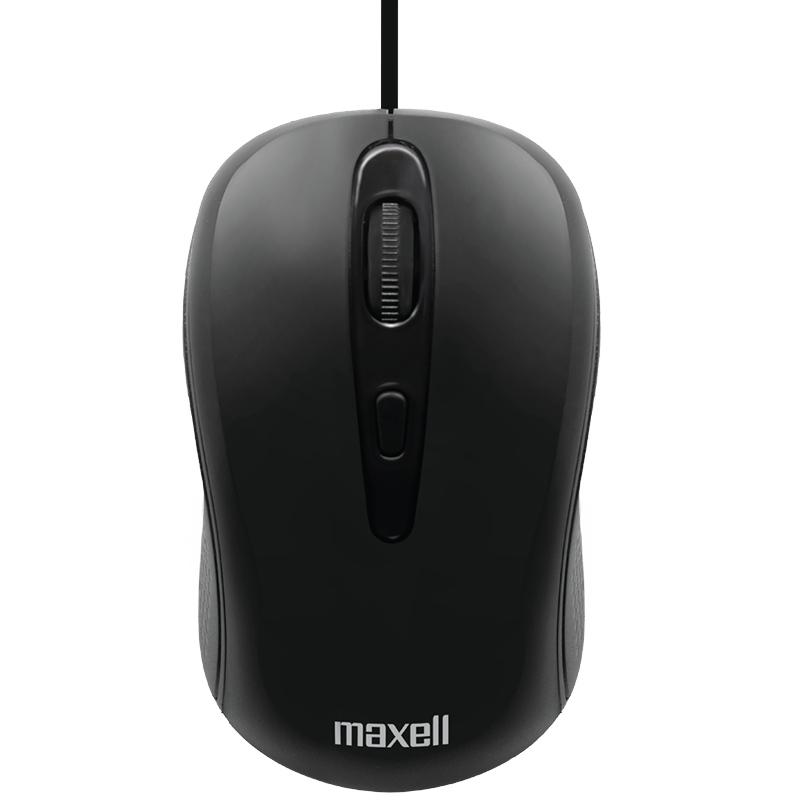 Mouse Maxell Básico Óptico de color Negro con Cable MOWR-101