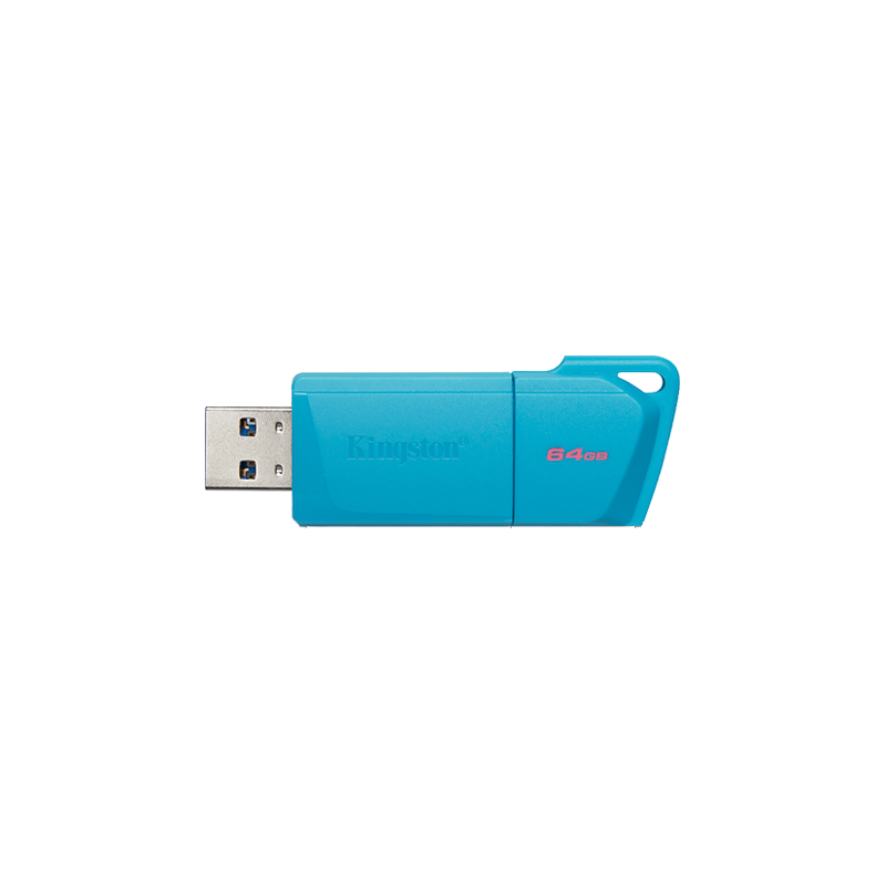 Memoria USB-A 3.2 Kingston Data Traveler Exodia M Aqua Blue 64 GB