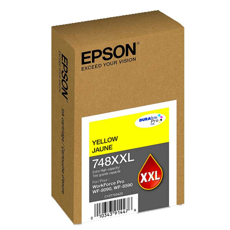 [C13T75042A] Cartucho de Tinta de Color Amarillo Extra Alta Capacidad Epson T748XXL420-AL