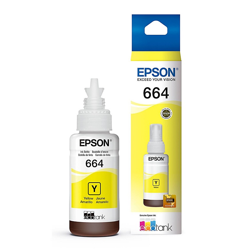 ​​​Botella de Tinta Epson T664420 Color Amarillo