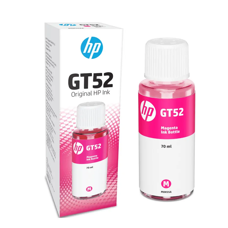 Botella de Tinta HP GT52 de Color Magenta