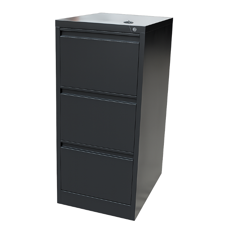 Archivo de Metal Negro de 3 Gavetas Dorasol