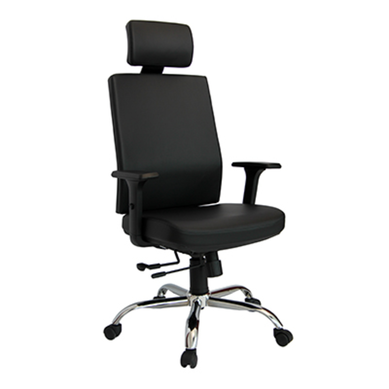 SILLA EJECUTIVA DE CUERO DC-55N DORASOL