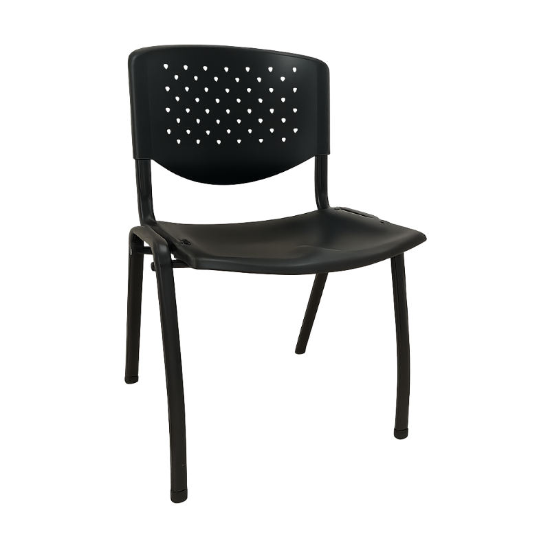 ​Silla Dorasol de Plástico de Visita de Color Negro