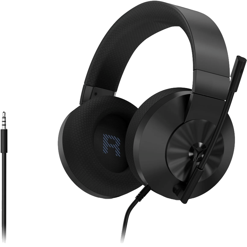 Audífonos Gamer Lenovo Legion H200 de Color Negro con Cable