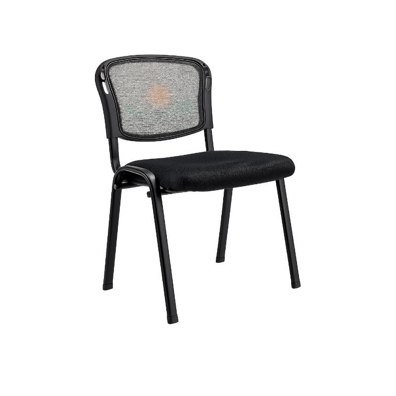 Silla Dorasol de Visita Acolchonada de Color Negro