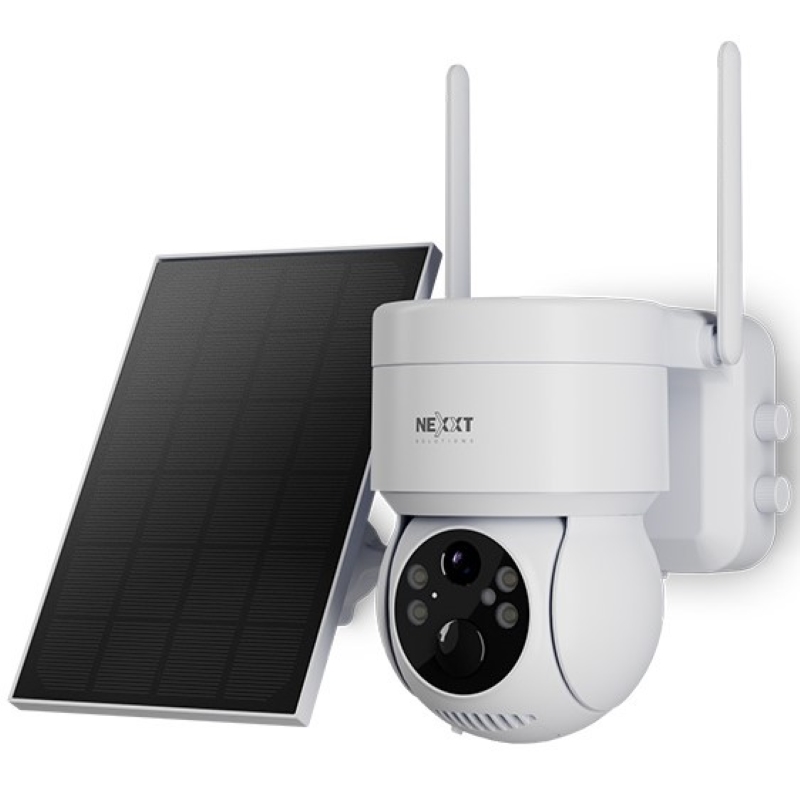 Cámara de Seguridad Wi-Fi Nexxt con Panel Solar para Exteriores