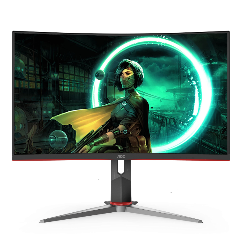 ​Monitor Gamer VA AOC C32G2 Curvo de 32 Pulgadas Color Gris