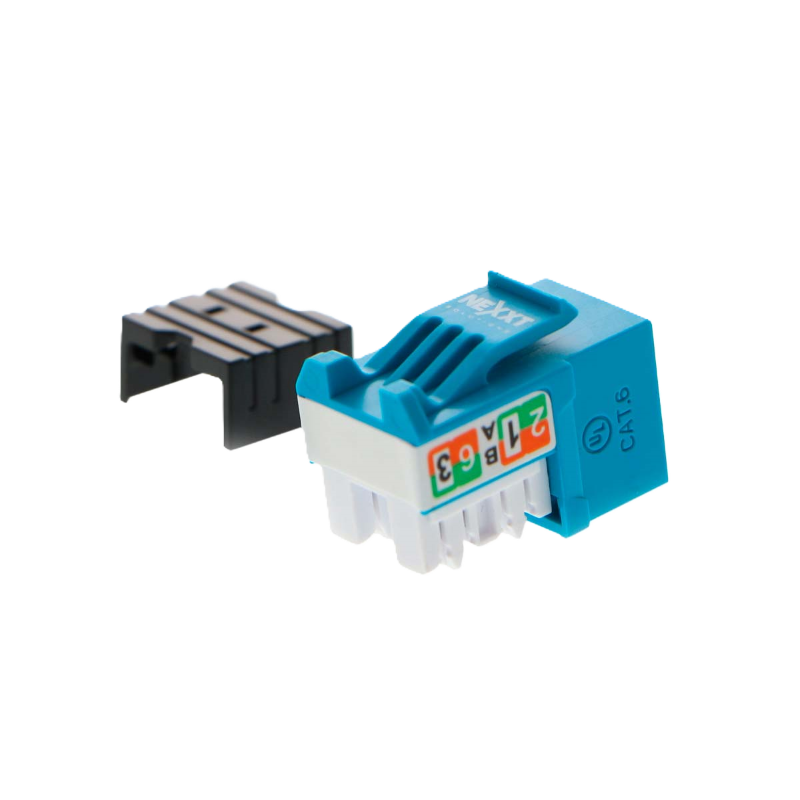 Módulo Jack de Red (Keystone) RJ45 CAT6 Nexxt de Color Azul