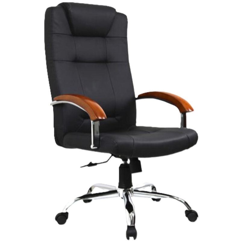Silla Ejecutiva Dorasol Negra Imitación Cuero