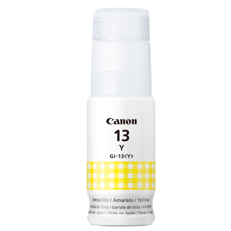 Botella de Tinta Canon GI-13<Y> Color Amarillo 
