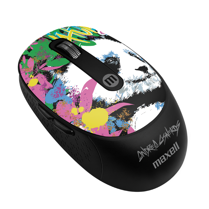 Mouse Inalámbrico Maxell Wild Edition Print Panda Edición Oso