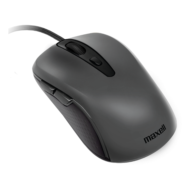 Mouse Maxell de Color Gris con Cable USB-C