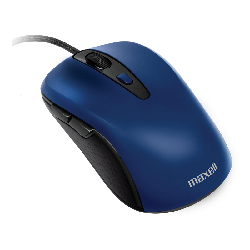 Mouse Maxell de Color Azul con Cable USB-C