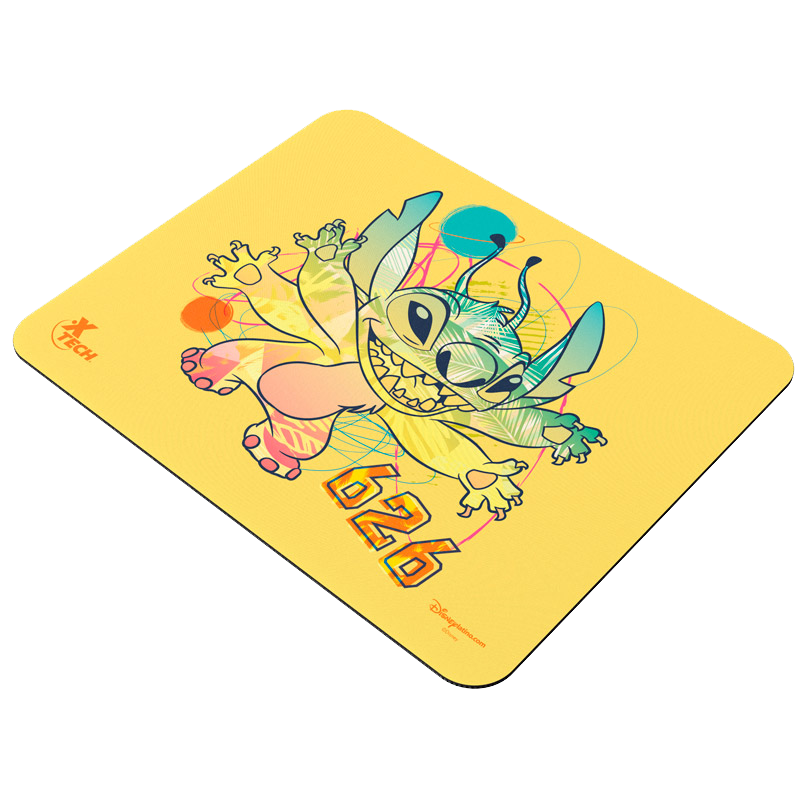 Alfombrilla Xtech Edición Disney Stitch de Color Amarillo para Mouse 