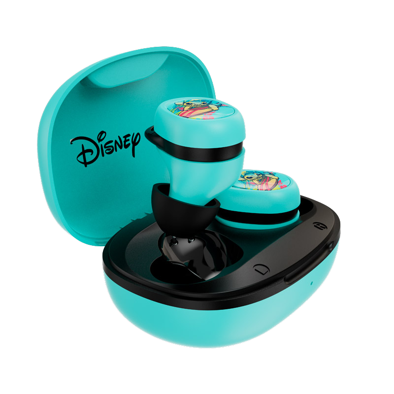 Audífonos Bluetooth Disney Stitch de Color Celeste