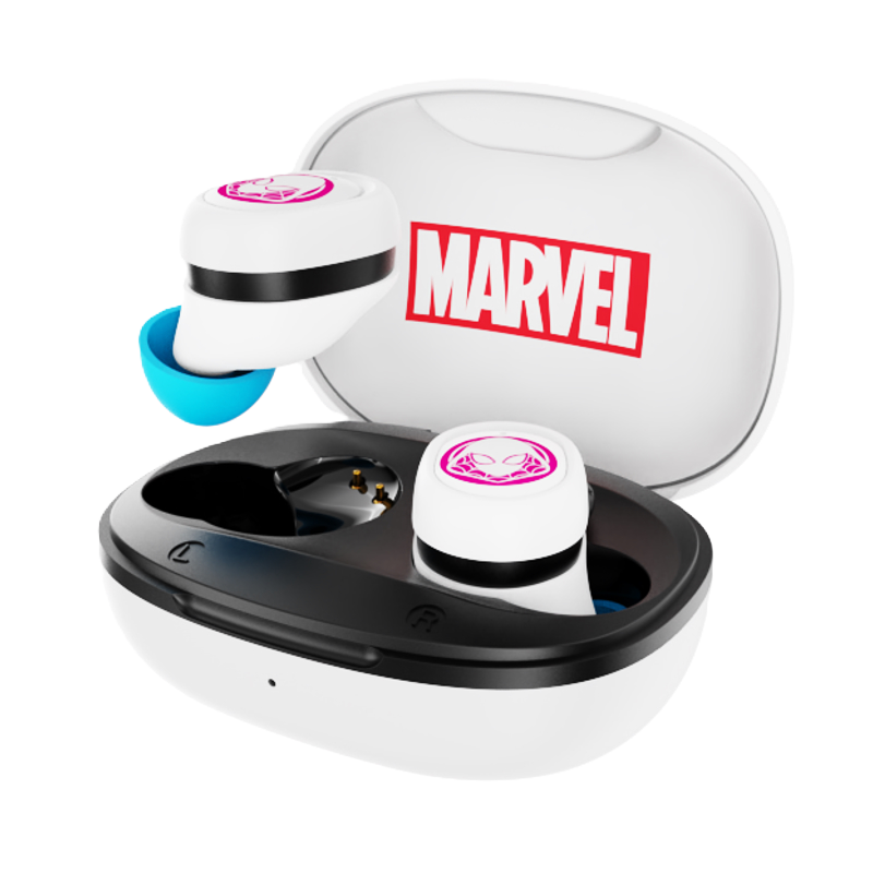 Audífonos Bluetooth Xtech Marvel Ghost Spider de Color Blanco