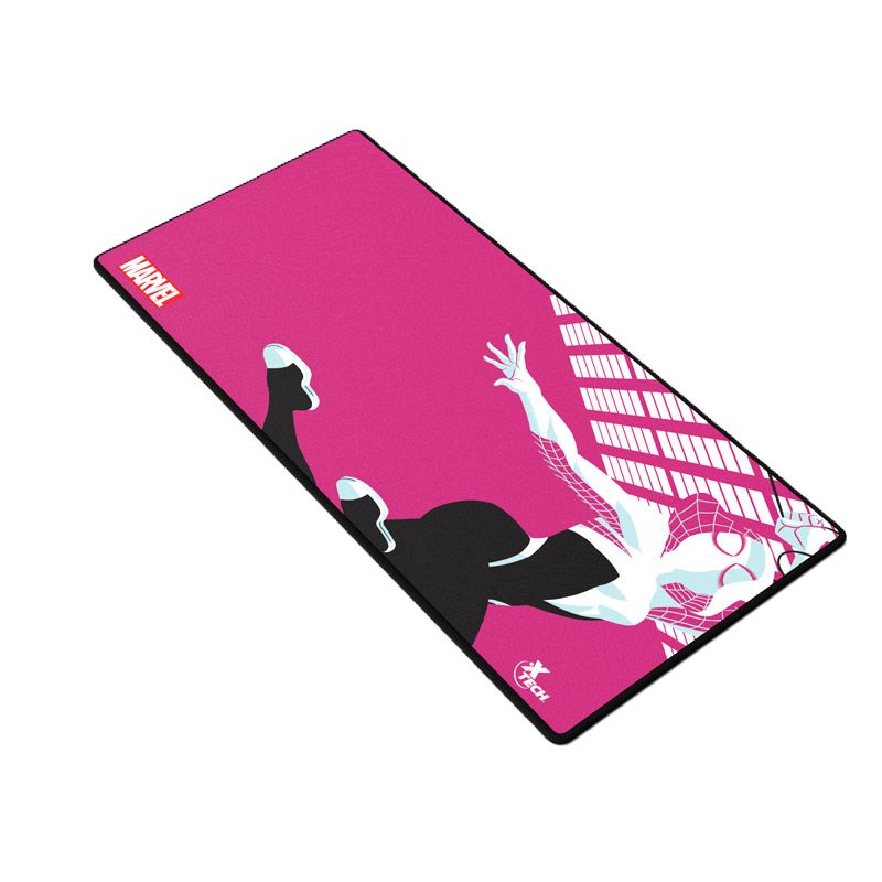 Mousepad Gamer XXL Xtech Marvel Ghost Spider de Color Rosado