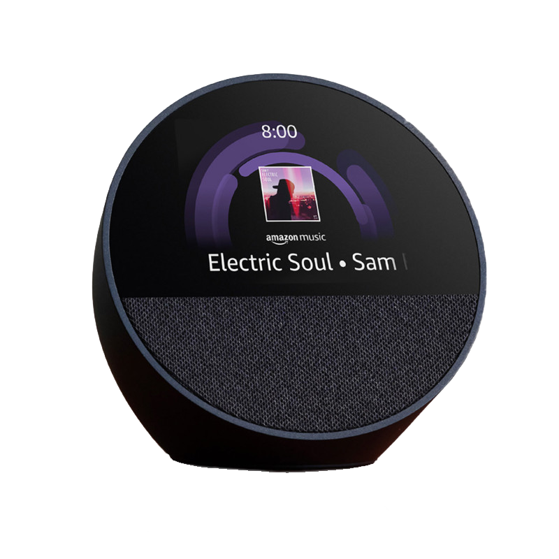 Asistente Inteligente Amazon Alexa Echo Spot 2024 Color Charcoal