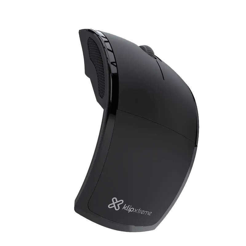 Mouse Ergonómico e Inalámbrico Klip Xtreme Lightflex Color Negro