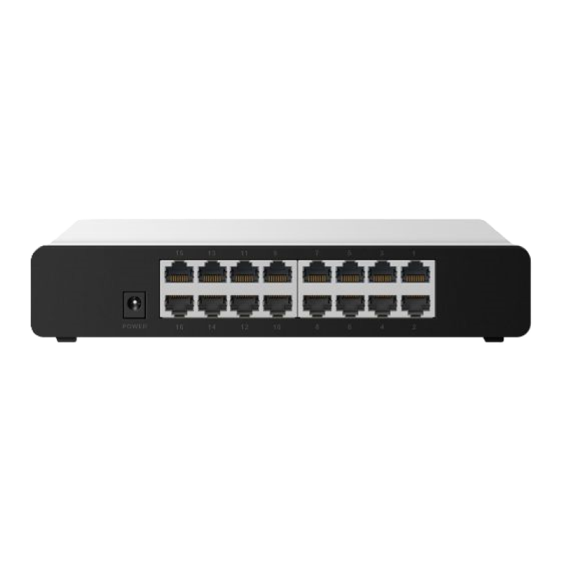 Switch de Red Steren de 16 Puertos Ethernet de Color Blanco