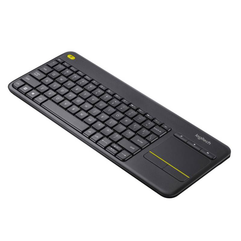Teclado Inalámbrico Logitech K400 Plus Media de Color Negro