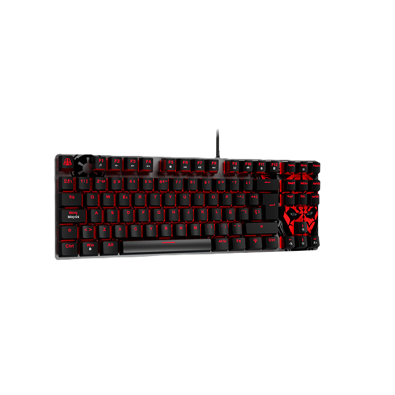 Teclado Gamer Primus Ballista81T Star Wars Dark Side LED Rojo