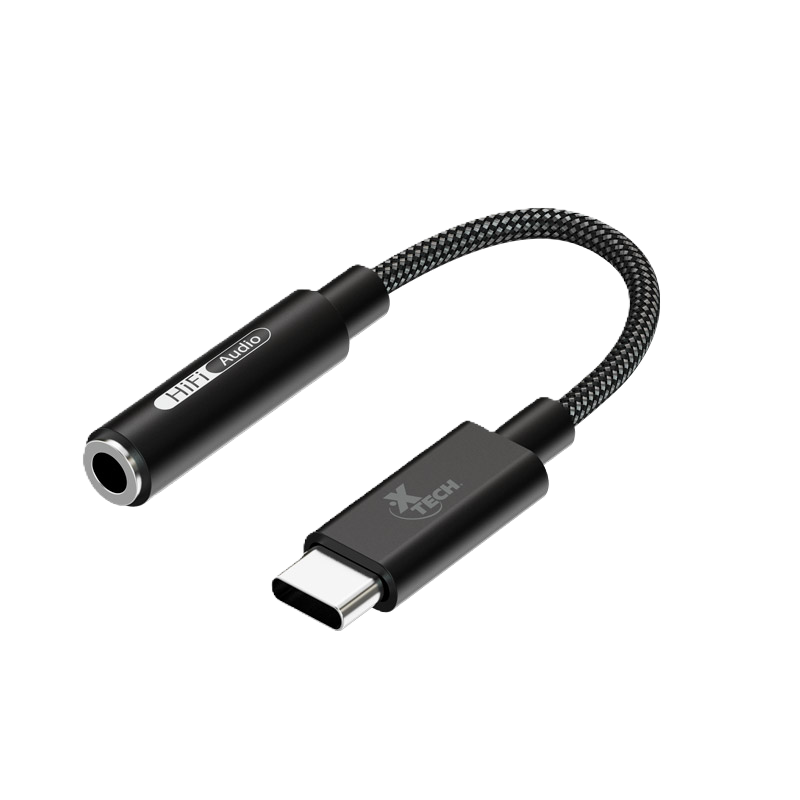 Adaptador Xtech USB-C Macho a Conector 3.5mm hembra