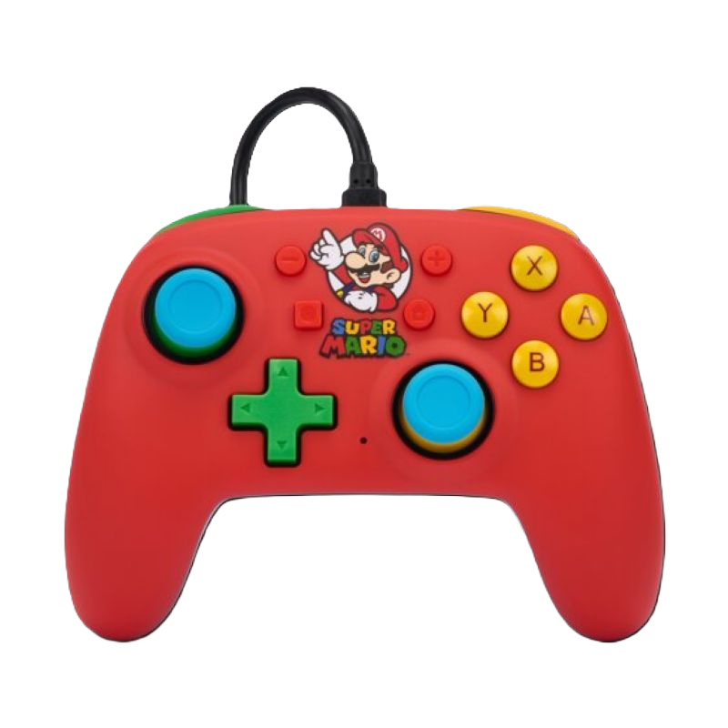 Control Nano PowerA Mario Medley con Cable para Nintendo Switch 