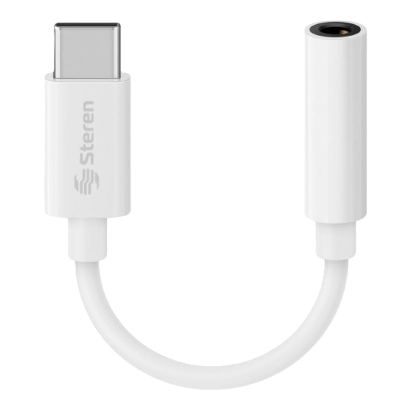 Adaptador Steren Usb-C Macho a 3.5mm Hembra
