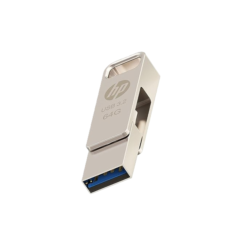 Memoria USB-A 3.2 y USB-C OTG x206 HP de 64 GB Plateado 