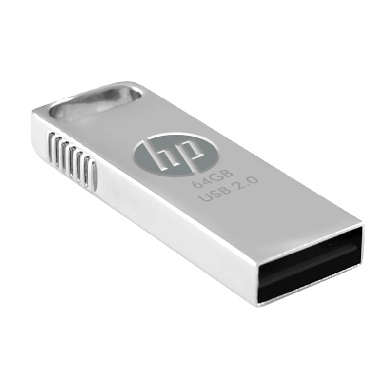 Memoria USB-A 2.0 v206w HP de 64 GB Color Plateado
