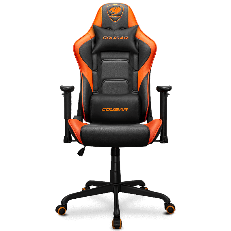 Silla Gamer Cougar Armor Elite de Color Negro y Anaranjado