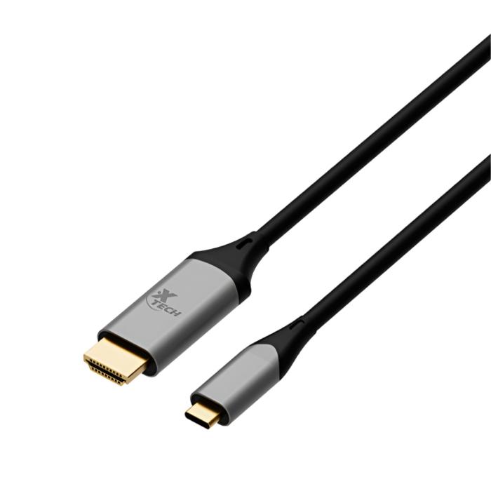 Cable USB-C Macho a HDMI Macho Xtech XTC-546 Color Negro
