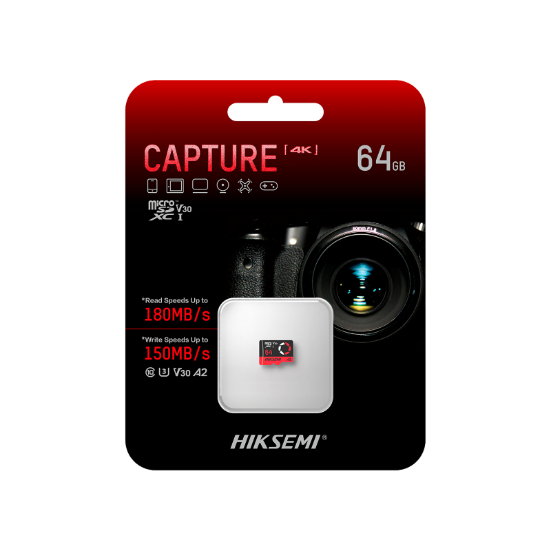 Memoria MicroSDXC UHS-I Hiksemi Capture de 64 GB