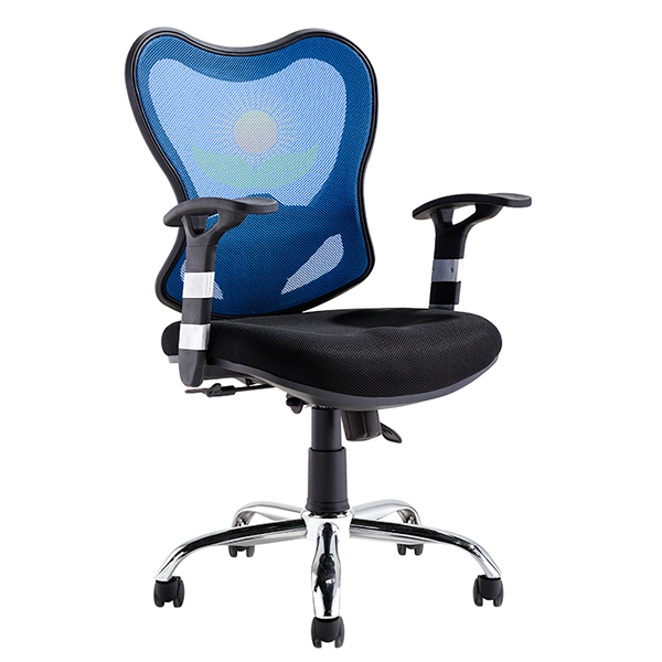 Silla Secretarial con Reposabrazos DC-42A Color Azul