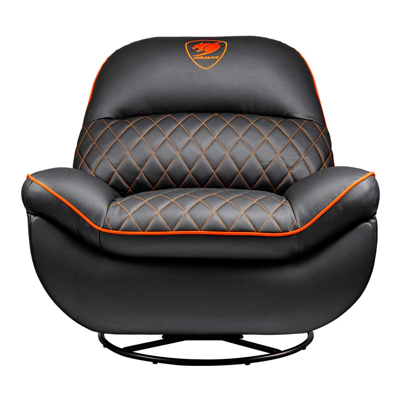 Sofá Gaming Cougar Overlord Negro/Naranja