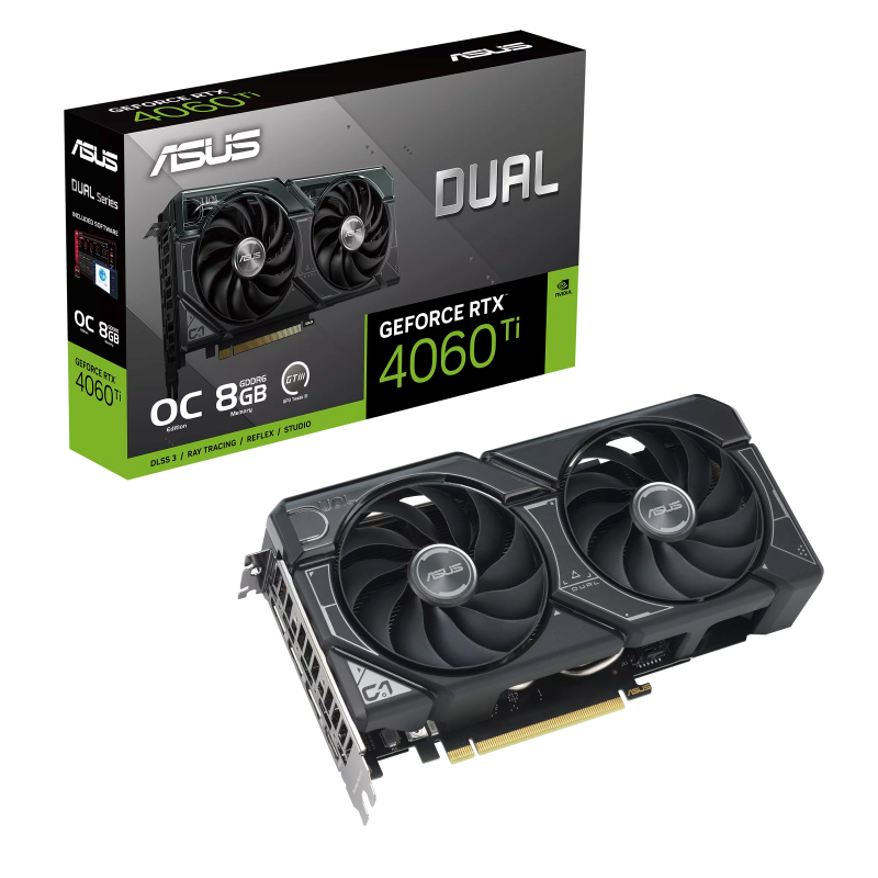 Tarjeta de Video Asus Dual de 8 GB Nvidia GeForce RTX 4060 Ti
